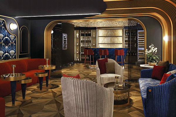 Internation Luxury Awards Winner - Private Villa cocktail bar room by Casadora Furniture Corporation